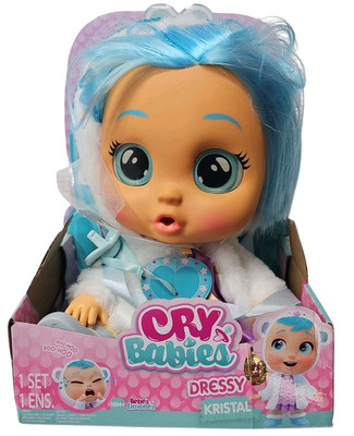 CRY BABIES - DRESSY KRISTAL - 12'' Doll with Animal Ears - Cries Real Tears!