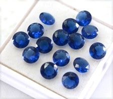 CERTIFIED CALIBRATED 4 mm ROUND NATURAL SAPPHIRE LOOSE GEMSTONE 20 pcs LOT