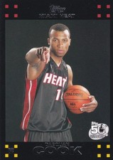 2007-08 Topps Basketball DAEQUAN COOK rookie card #131 Miami Heat