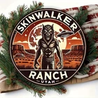 Vintage Werewolf & UFO Tin Metal Signs Home Décor Skinwalker Ranch, Utah - Werew