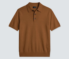    NWT Unbound Merino Fine Knit 100 Merino Wool Polo Shirt Men's Size XL - Tan