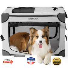 EHEYCIGA 30" Collapsible Dog Crate Portable Travel Kennel for Medium Dogs, Soft