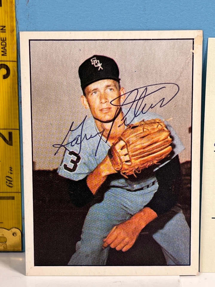 Tarjeta de béisbol 1978 TCMA GARY PETERS CHICAGO WHITE SOX autografiada con certificado de autenticidad Foto 3 de 3