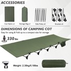 Portable Camping Cot Sleeping Cot Ultralight Backpacking Cot Bed Outdoor Hiking — photo 5
