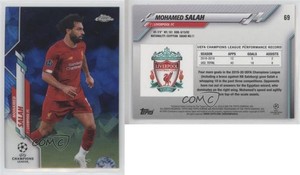 2019-20 Topps Chrome UCL Sapphire Edition Mohamed Salah #69