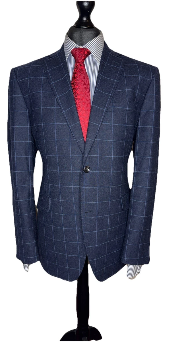 Blazer Homme Austin Reed En Laine - Conçu Pour McElgunns, Taille 44, Occasion Mint