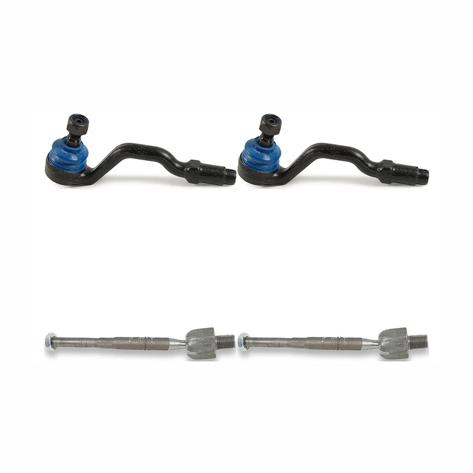 Extremo de varilla de amarre interior, exterior Mevotech 4 piezas para BMW X3 E83 2004 2005 2006 código de carrocería Foto 2 de 4