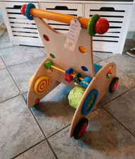 HABA 000902 Entdeckerwagen Lauflernwagen Puppenwagen Holz