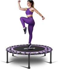 40-48" Silent Mini Trampoline Fitness Trampoline Bungee Rebounder Jumping