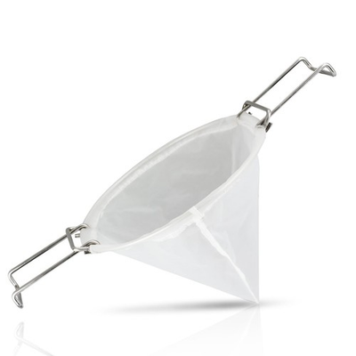 #ad 10” Reusable Cone Filter Bag for Frying Oil with Folding Arms to Attach to ... $40.31