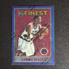1995-96 Topps Finest Refractor Carlos Rogers #145