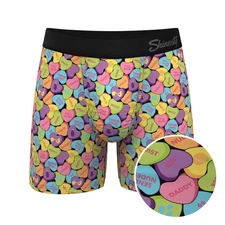 Shinesty "The Candy Crush" Candy Hearts Ball Hammock® Pouch Boxer Briefs