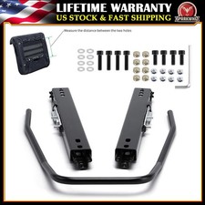 Heavy Duty Seat Slider Track Bracket Aessembly Kit Dual Lock New For Nrg Sparco