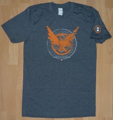 Tom Clancy`s the Division 2 T-Shirt Gr. L grau Strategic Homeland Division (SHD)