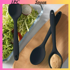 Silicone Spoon Serving Kitchen Cooking Baking Non-Stick Easy Clean tool