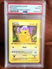 Pokémon TCG Pikachu 1st Edition Red Cheeks Base Set Shadowless #58 PSA 8 1999