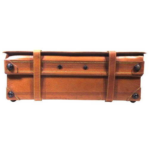 Vintage Giovanni Medium Lederkoffer Reisekoffer Vitrinenstück 19x11x7 Zoll - Bild 6 von 12