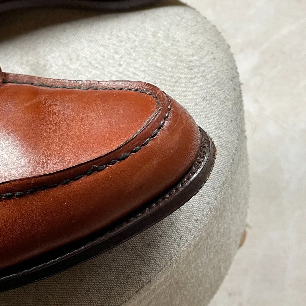 Joseph Cheaney Hadley Penny Loafer In Dark Leaf Leather Joseph Cheaney Hadley Penny Loafer In Dark Leaf Leather