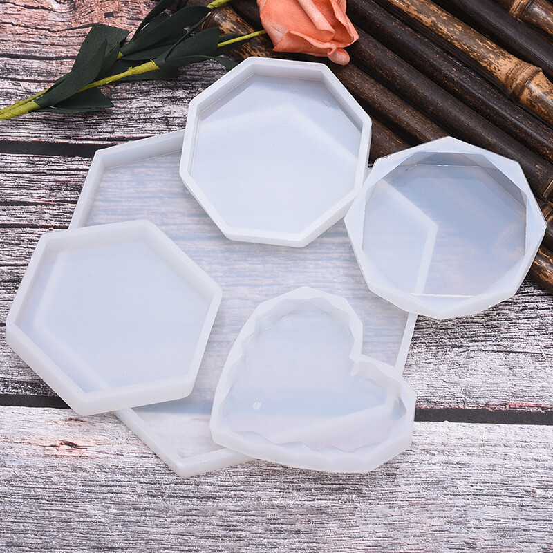 Crystal Coaster Resin Casting Mold Silicone Making Mould Craft DIY Art Supplies!-image