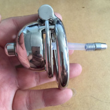 Stainless Steel Male Chastity Device Short Chastity Cage for Men Metal Locking