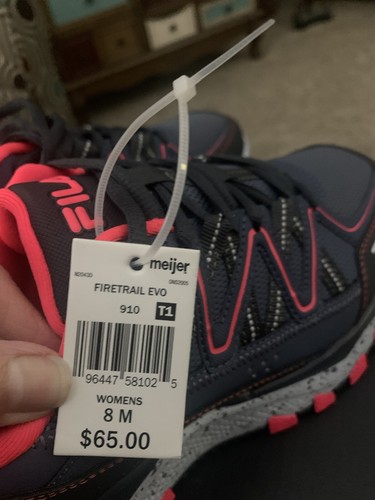 Fila Firetrail EVO Women’s Size 8 Shoes. Gray/Ebony/Pink. - Picture 5 of 8