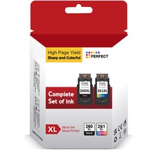 PG-260XL CL-261XL Ink Cartridge Replacement for Canon PIXMA TS5320 TS6420 TR7020