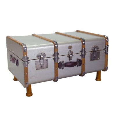 Authentic Models Koffertisch Couchtisch in silber, MF040S