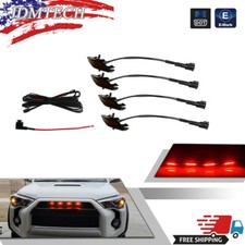 4x Led Red Lights For Toyota 4runner Trd Pro Grille Sr5 Trd Limited 2014-2021