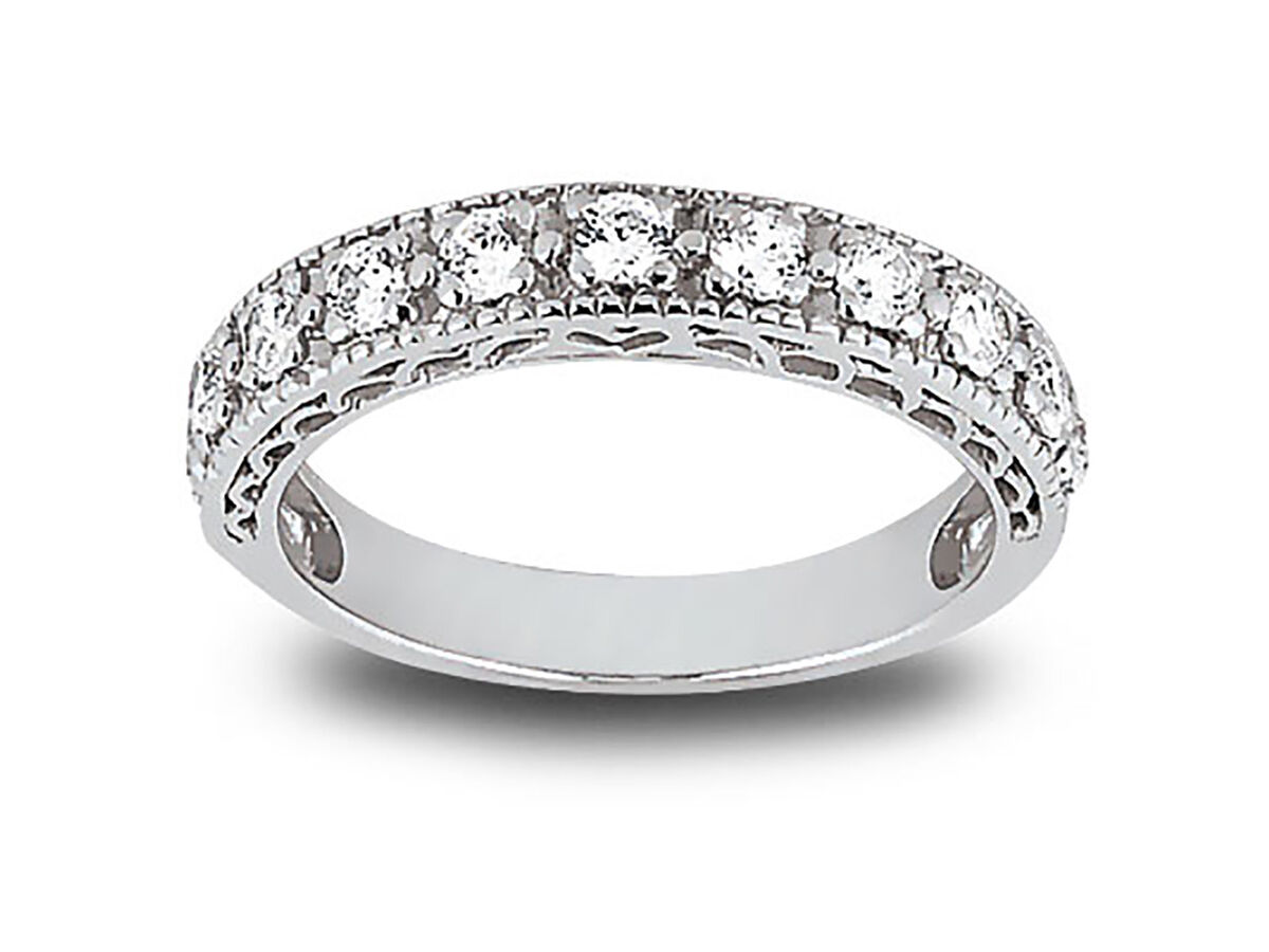 MEN'S BAND 0.33CT ROUND DIAMOND 10K WHITE GOLD MEN'S BAND 0.33CT ROUND DIAMOND 10K WHITE GOLD