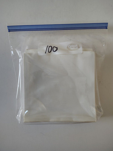 LOT OF 100 NEW-OLD STOCK OF 7" GENERIC PAPER OUTER SLEEVES-SOLID NO CENTER HOLE!