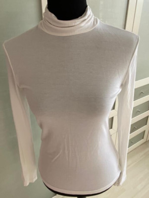 TCM Damen Rollkragenbluse Größe M,Farbe: Weiß, Obermaterial:Viscose 95%,Elastan5