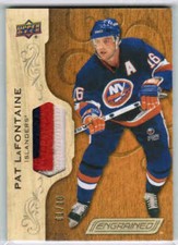 18/19 2018 UD ENGRAINED PAT LAFONTAINE 39 LEGENDS PATCH 01/10 NEW YORK ISLANDERS