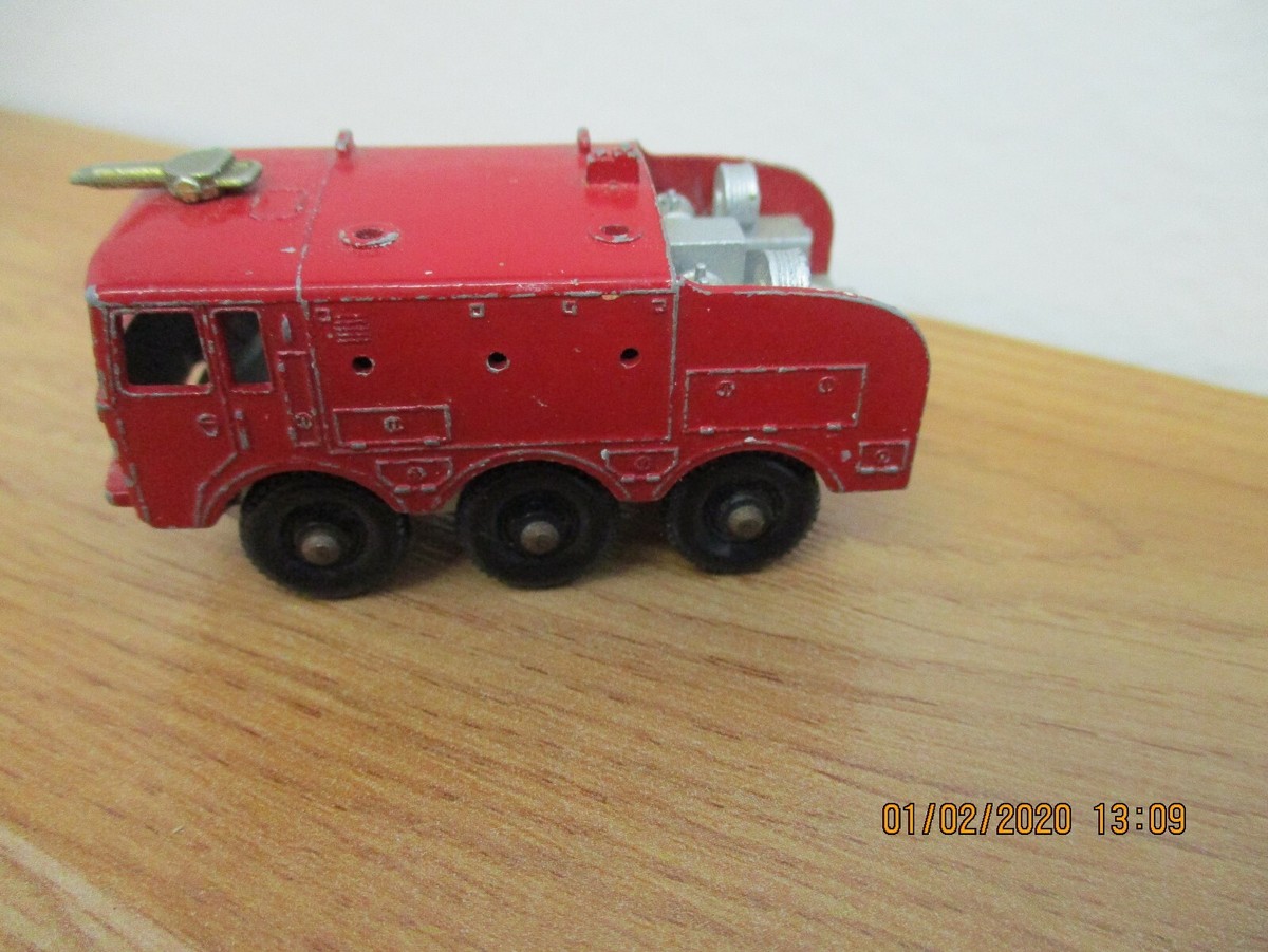 MATCHBOX N°63 FOAMITE CRASH TENDER 1964 VINTAGE MATCHBOX LESNEY DIECAST 1964 Airport Foamite Crash Tender
