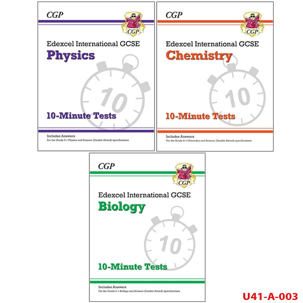 Edexcel International GCSE Physics,Chemistry, Biology 3 CGP Books Collection Set