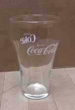 Coca-Cola Soda Fountain Glass With Enjoy Coke Script Logo, Clear