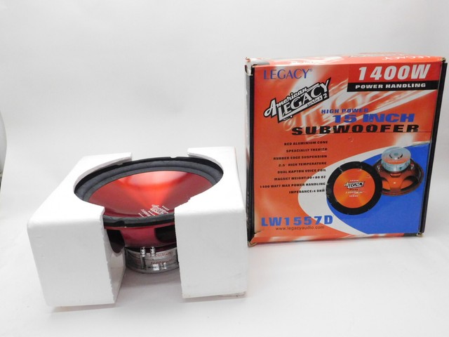legacy 15 inch subwoofers
