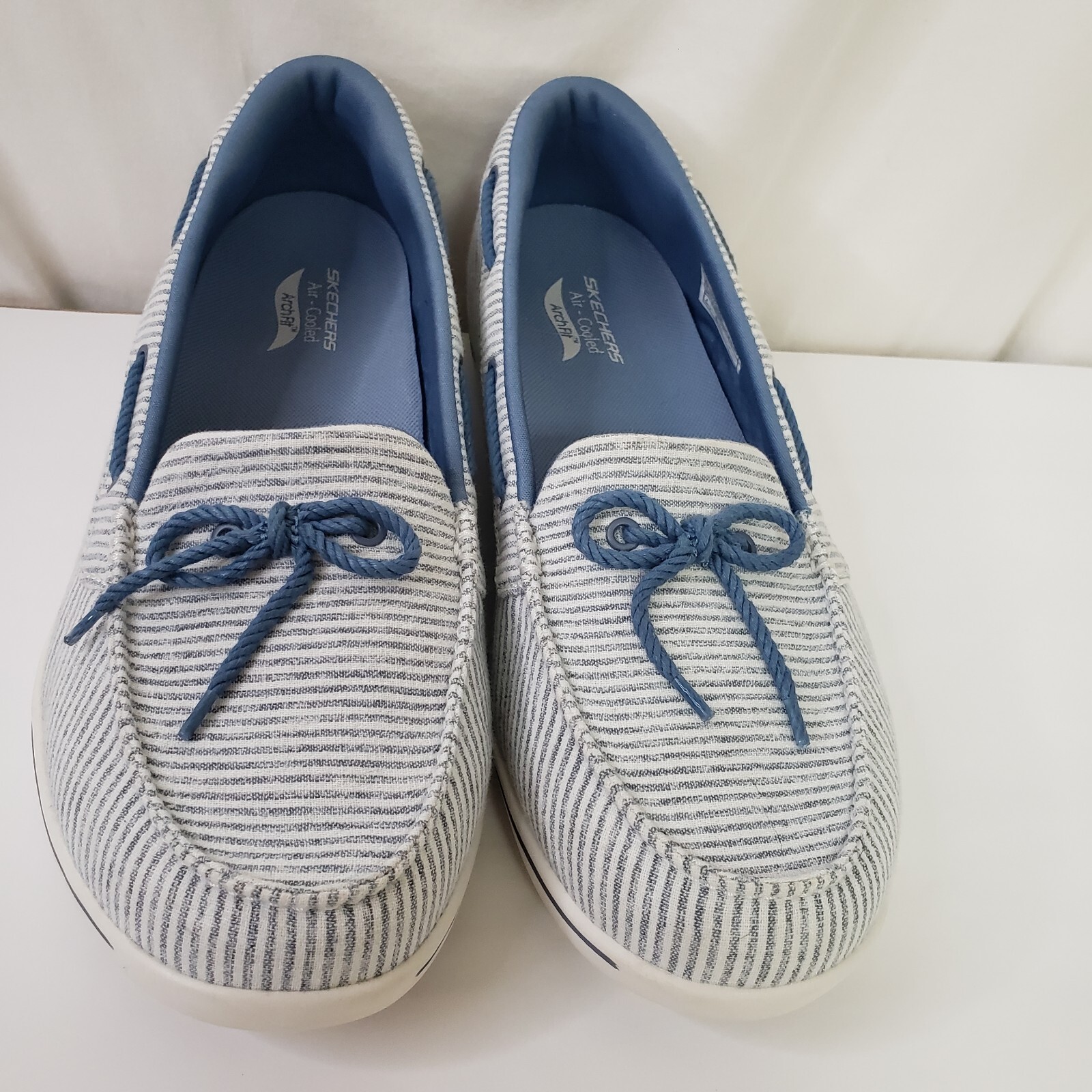 Nautical Slip-on Deck Shoes Size 