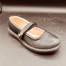SO Youth Girl's Mary Jane Dress Shoes Black Size:3 Hook/Loop A20