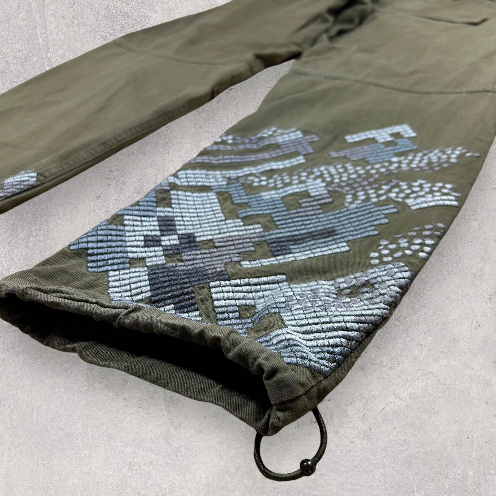 Maharishi Khaki Embroidered Snopants Trousers image 4