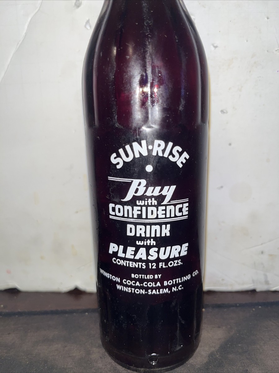 Full 12 Oz. King Size Sun-Rise Grape Soda Bottle, Winston Salem