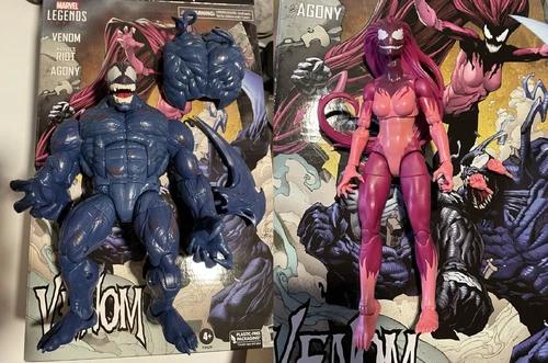 Marvel Legends 6" Agony and Riot (Symbiote) from Venom Amazon Exclusive 3 Pack