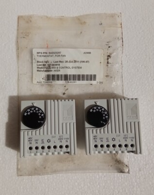 LOT OF 2 PCS RITTAL SK 3110 THERMOSTAT SK3110 NEW