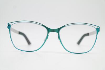 Brille GRAFIX GX 6572 Titan Türkis Silber Oval Brillengestell eyeglasses Neu