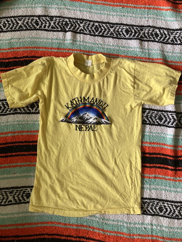 Vintage childrens tee, Tourism, Khatmandu, Nepal, Hipster