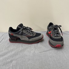 Puma Future Rider Apm Kids Boys Sneakers Shoes Casual Black/Grey/Red 7C Charity