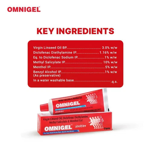 Omnigel Gel 10 Gm Pack of 3 - Picture 3 of 8