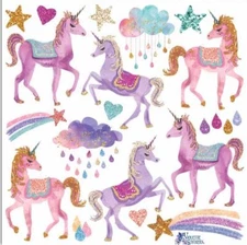 Violette Stickers Pink Purple Unicorns Fantasy Crafts Planner Supply Scrapbook