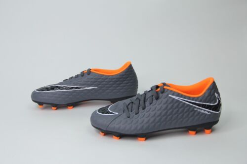 Nike Hypervenom Phantom 3 Club FG Soccer Cleats Gray Black Orange AH7267-081 SZ - 第 3/12 張圖片