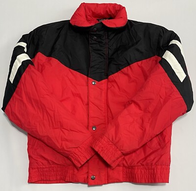 Vintage Steep Slopes Skiwear Red Ski Jacket - Sz S 34/36 Extreme Weather Retro