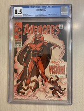 AVENGERS 57 CGC 8.5 O/W-WHITE PAGES 1968 IST VISION ￼ROY THOMAS & JOHN BUSCEMA